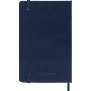 Libreta Clásica de Bolsillo Azul Zafiro Hoja Rayada Pasta Dura — Portada Plana