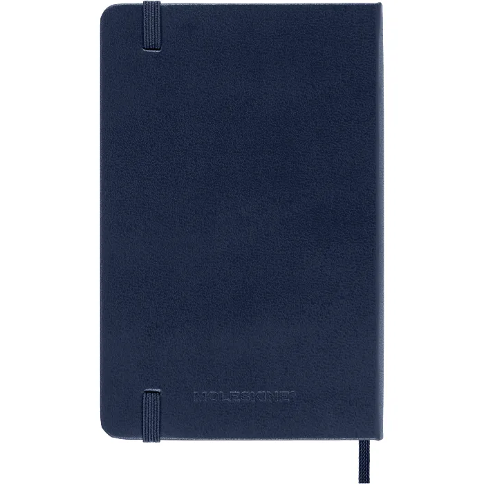 Libreta Clásica de Bolsillo Azul Zafiro Hoja Rayada Pasta Dura