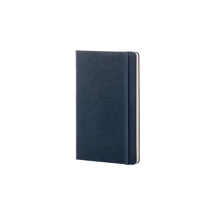 Libreta Clásica Grande Azul Zafiro Hoja Rayada Pasta Dura