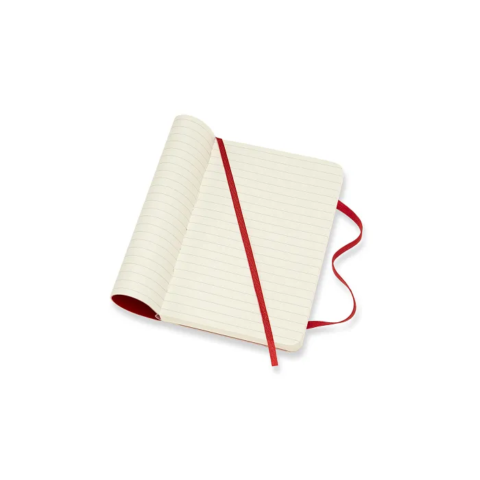 Libreta clásica de bolsillo escarlata hoja rayada pasta suave — Interior 3