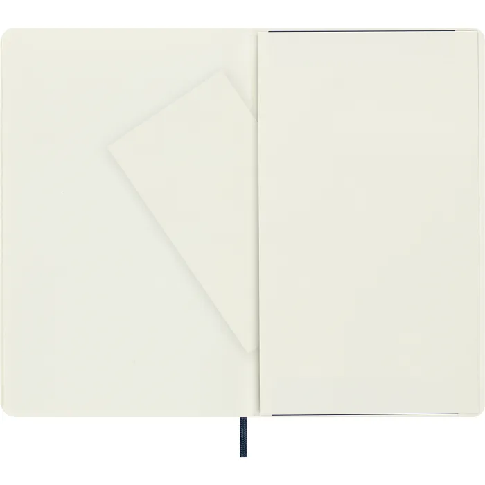Libreta Clásica Grande Azul Zafiro Hoja Blanca Pasta Suave
