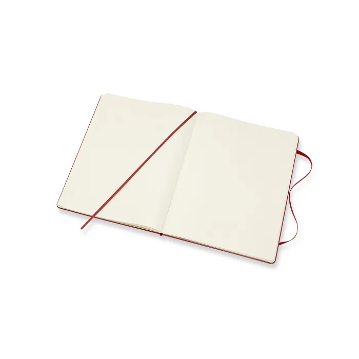 Libreta clásica extra grande escarlata hoja blanca pasta dura — Interior 2
