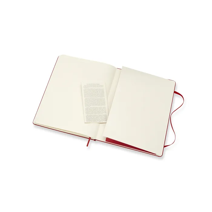 Libreta clásica extra grande escarlata hoja blanca pasta dura — Interior 3