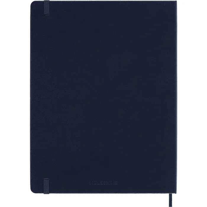Libreta clásica extra grande azul zafiro hoja blanca pasta dura — 4a Forros