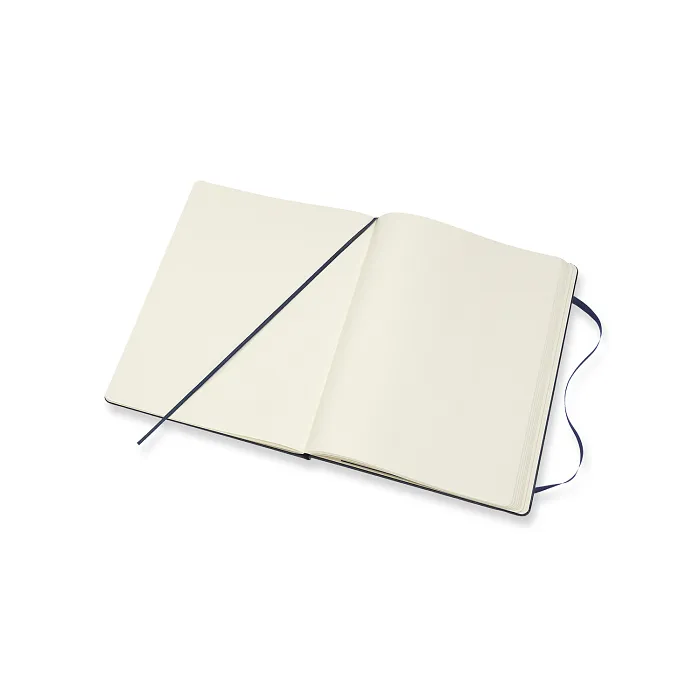 Libreta clásica extra grande azul zafiro hoja blanca pasta dura — Interior 2