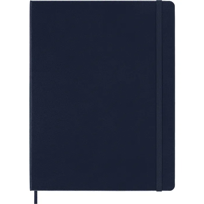 Libreta Clásica Extra Grande Azul Zafiro Hoja Blanca Pasta Dura
