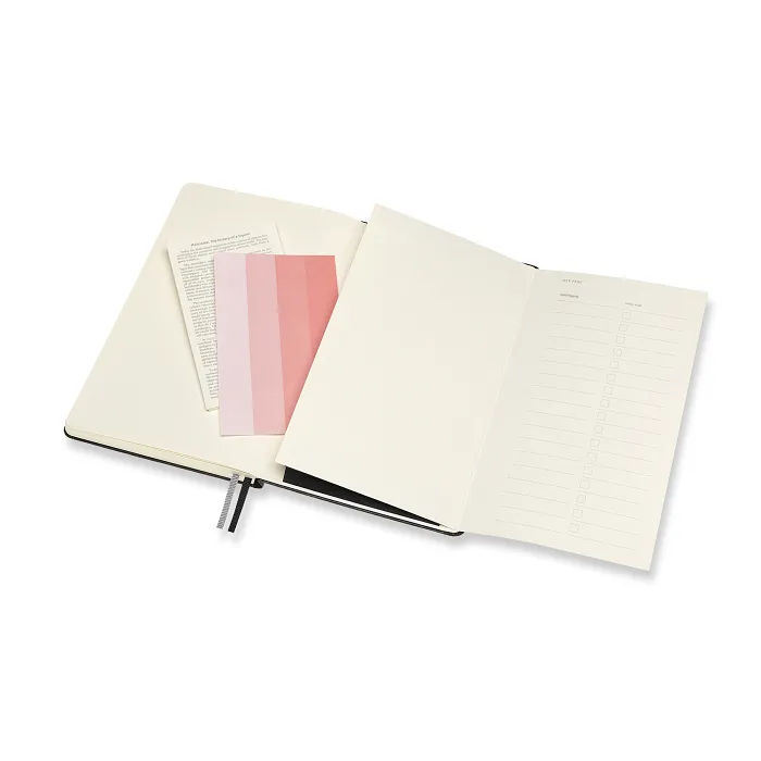 Libreta LogBook Arte Negra Grande Con Hoja Punteada y Pasta Dura — Interior 5