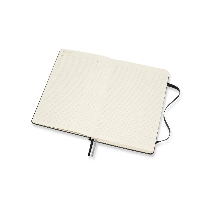 Libreta LogBook Arte Negra Grande Con Hoja Punteada y Pasta Dura
