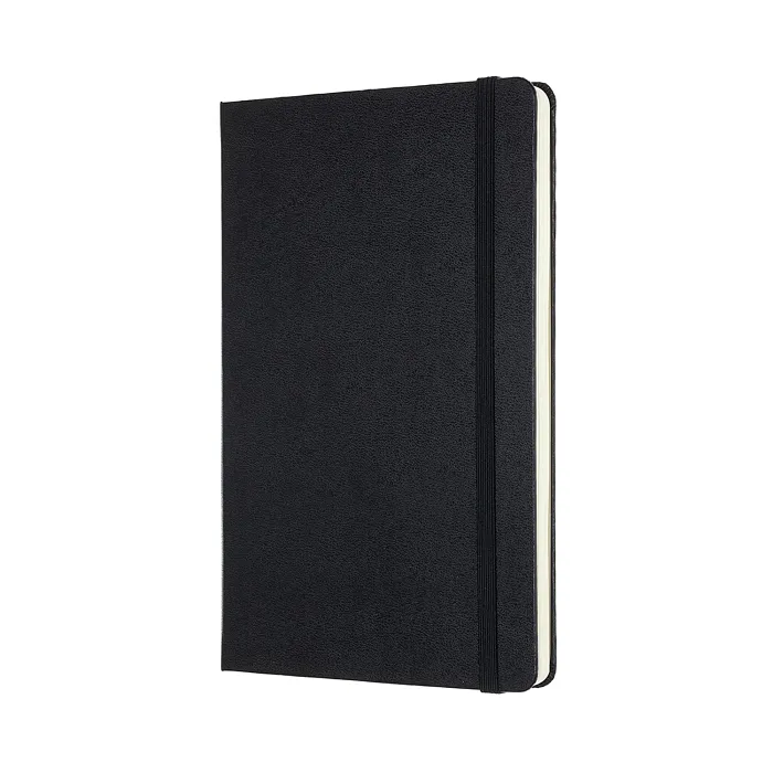 Libreta LogBook Arte Negra Grande Con Hoja Punteada y Pasta Dura