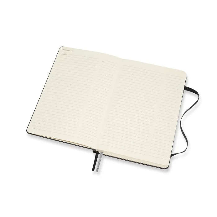 Libreta LogBook Arte Negra Grande Con Hoja Punteada y Pasta Dura