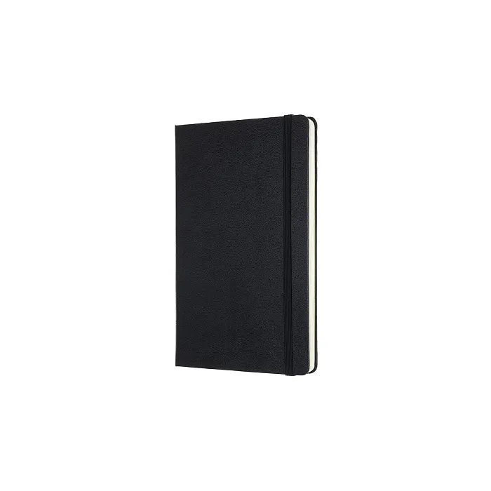 Libreta LogBook Arte Negra Grande Con Hoja Punteada y Pasta Dura