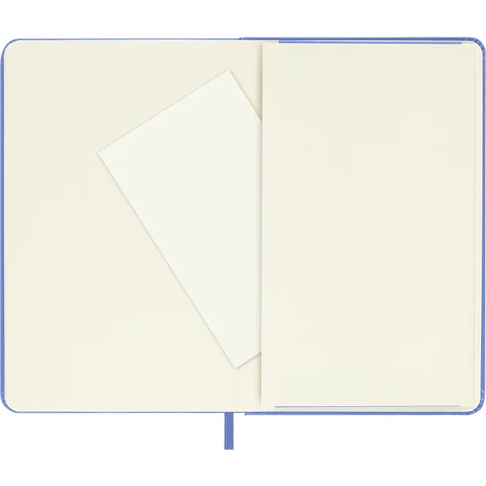 Libreta Clásica de Bolsillo Azul Hortensia Hoja Rayada Pasta Dura