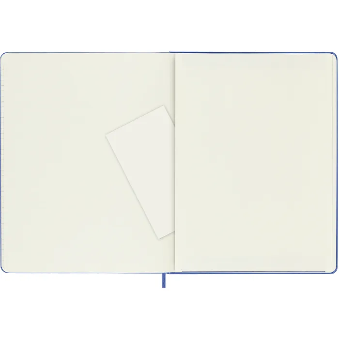 Libreta Clásica Extra Grande Azul Hortensia Hoja Rayada Pasta Dura