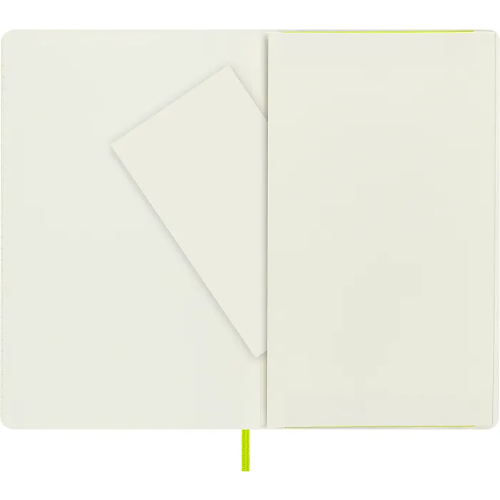 Libreta Clásica Grande Verde Limón Hoja Rayada Pasta Suave