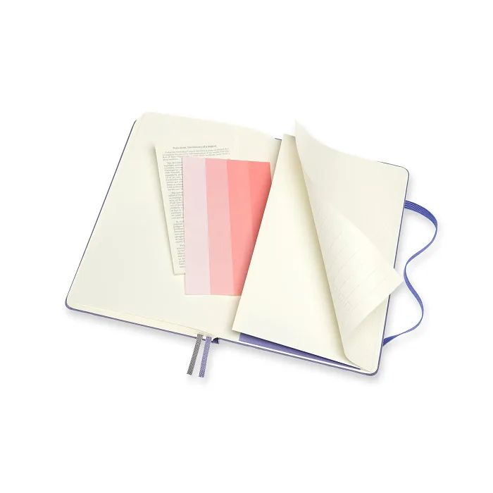 Libreta LogBook Arte Violeta, Grande Con Hoja Punteada y Pasta Dura