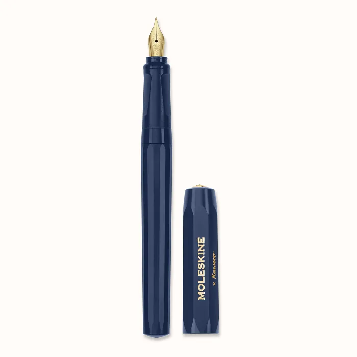 Pluma Fuente Kaweco Azul, Tinta Azul — Portada Plana