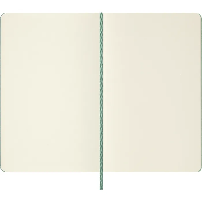 Libreta relieve, tapa dura, grande, hojas lisas, verde salvia — Interior 4