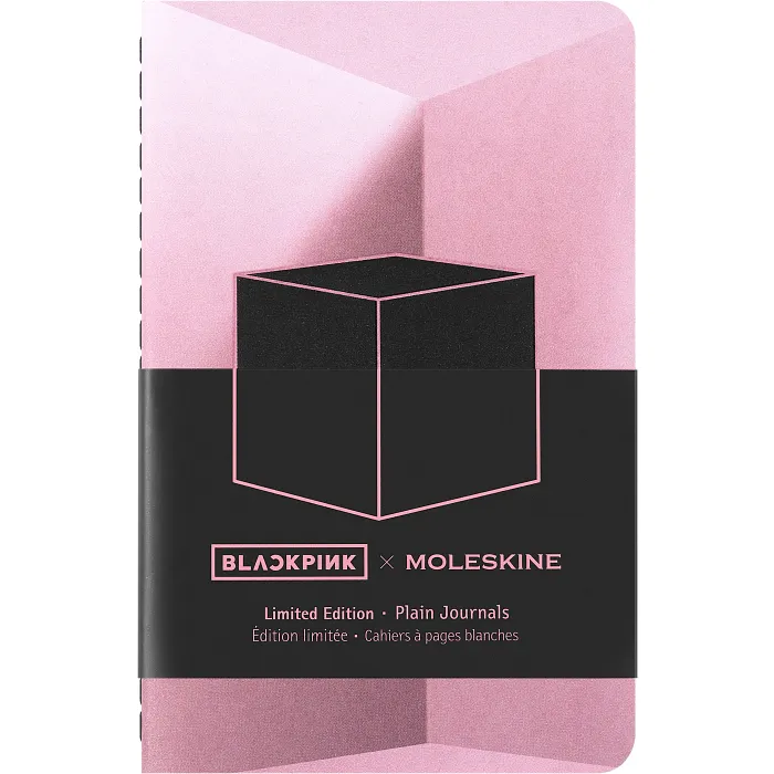 Libreta x BLACKPINK Edición Limitada, bolsillo, hojas lisas, negro y rosa (set de 4) — Interior 14