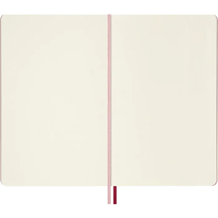 Libreta Sakura Blossom 2026, tapa dura, grande, hojas lisas, rosa con detalles dorados — Interior 5