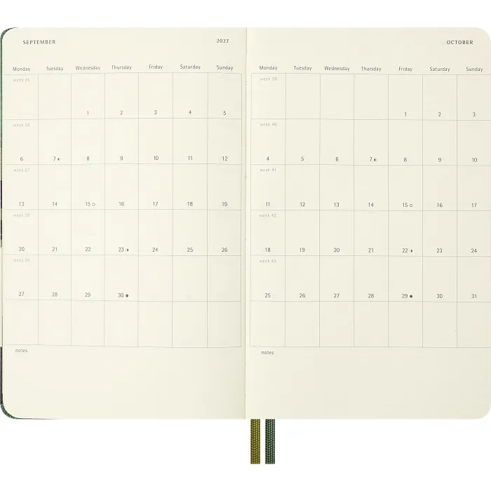 Agenda diaria El Señor de los Anillos de 12 meses 2027, tapa dura, grande, Merry y Pippin — Interior 6