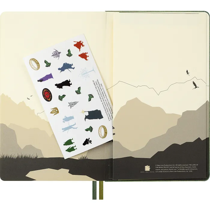 Agenda diaria El Señor de los Anillos de 12 meses 2027, tapa dura, grande, Merry y Pippin — Interior 8