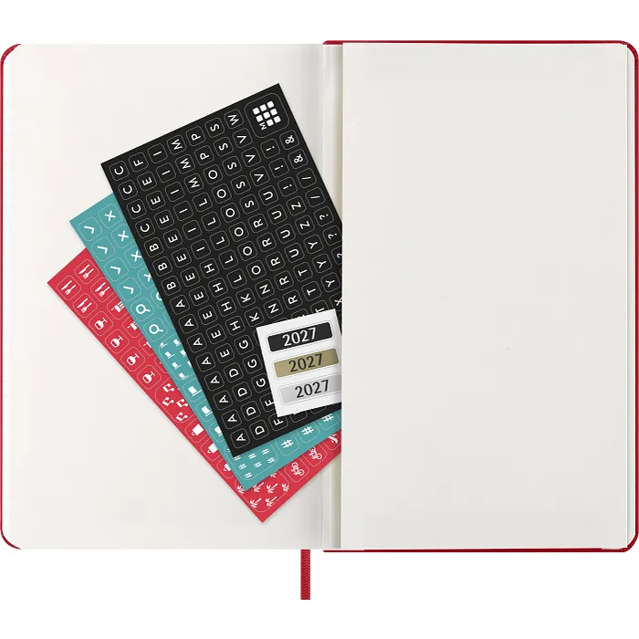Agenda Diaria Clásica 12 Meses 2027, Tapa Dura, Grande, Rojo Escarlata — Interior 5