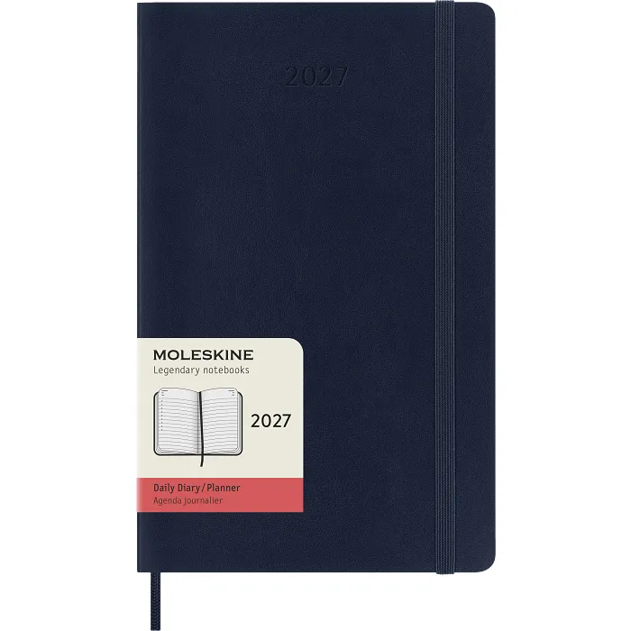 Agenda Diaria Clásica 12 Meses 2027, Tapa Suave, Grande, Azul Zafiro — Interior 7