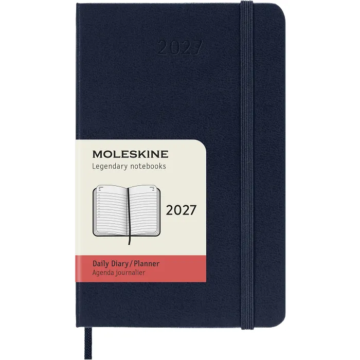 Agenda Diaria Clásica 12 Meses 2027, Tapa Dura, Bolsillo, Azul Zafiro — Interior 7