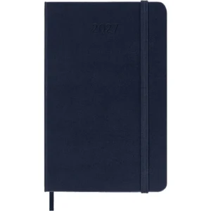 Agenda Semanal Clásica 12 Meses 2027, Tapa Dura, Bolsillo, Azul Zafiro — Portada Plana