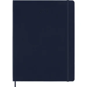 Agenda Semanal Clásica 12 Meses 2027, Tapa Dura, Extra Grande, Azul Zafiro — Portada Plana
