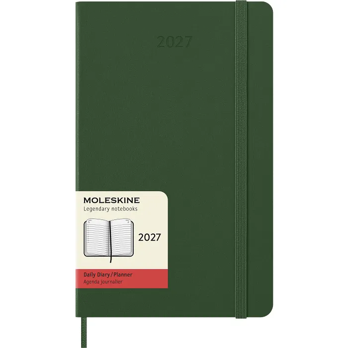 Agenda Diaria Clásica 12 Meses 2027, Tapa Dura, Grande, Verde Mirto — Interior 7