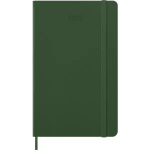 Agenda Diaria Clásica 12 Meses 2027, Tapa Dura, Grande, Verde Mirto — Portada Plana