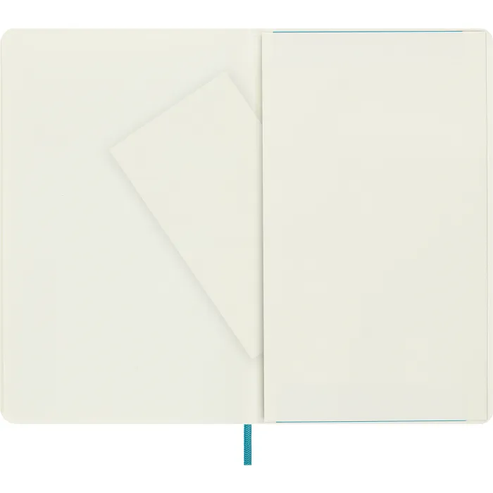 Libreta Clásica Grande Azul Arrecife Hoja Blanca Pasta Suave