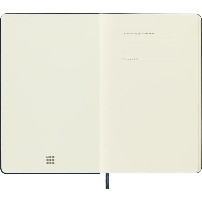 Sketchbook Grande Azul Zafiro Hoja Blanca Pasta Dura