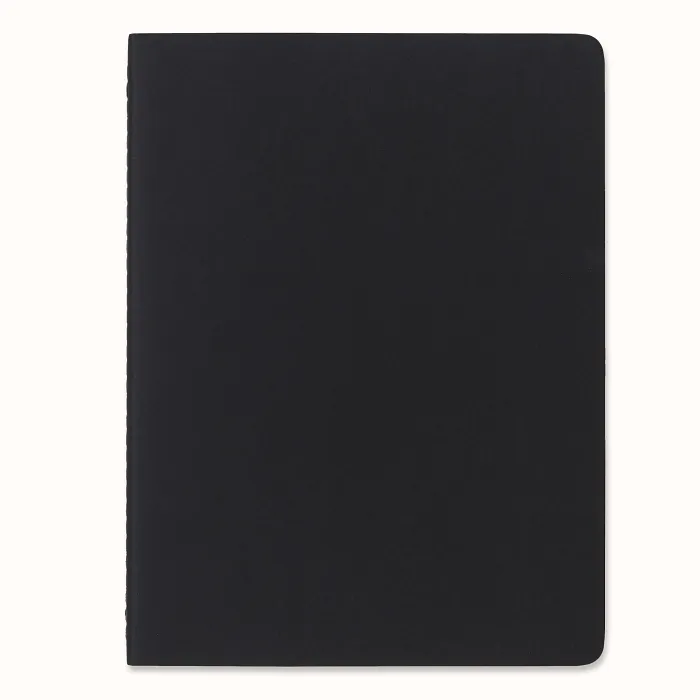 Set De 2 Libretas Cahier Subject Extra Grandes Negra y Kraft Pasta Suave — 4a Forros