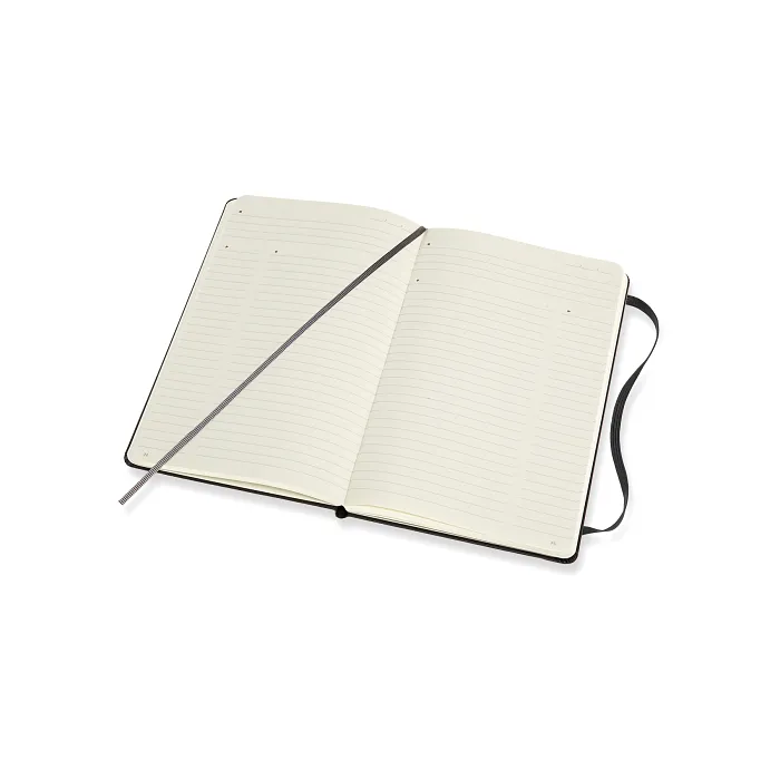 Libreta Profesional Grande Negra Pasta Dura — Interior 1
