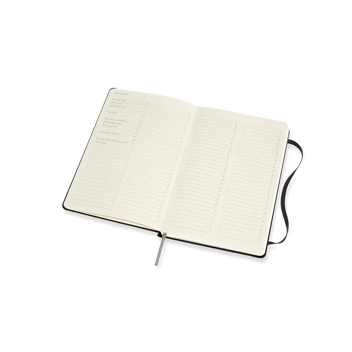 Libreta Profesional Grande Negra Pasta Dura