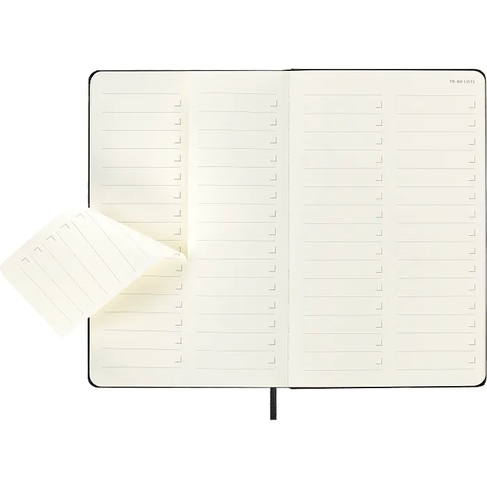 Libreta Profesional Grande Negra Pasta Dura