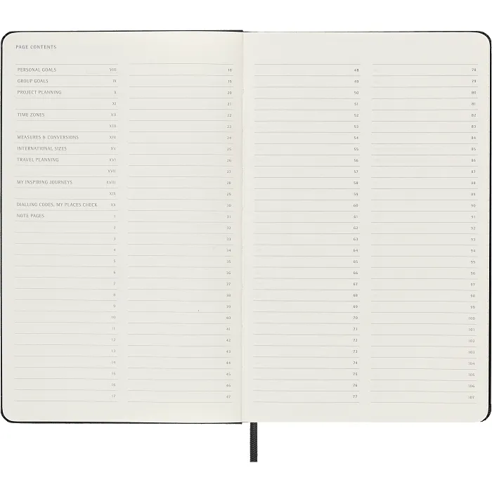 Libreta Profesional Grande Negra Pasta Dura