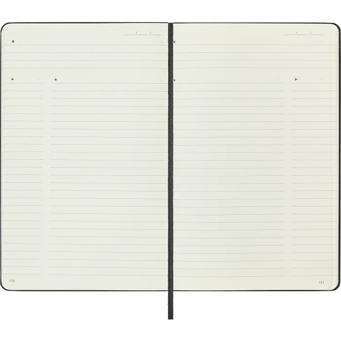 Libreta Profesional Grande Negra Pasta Dura