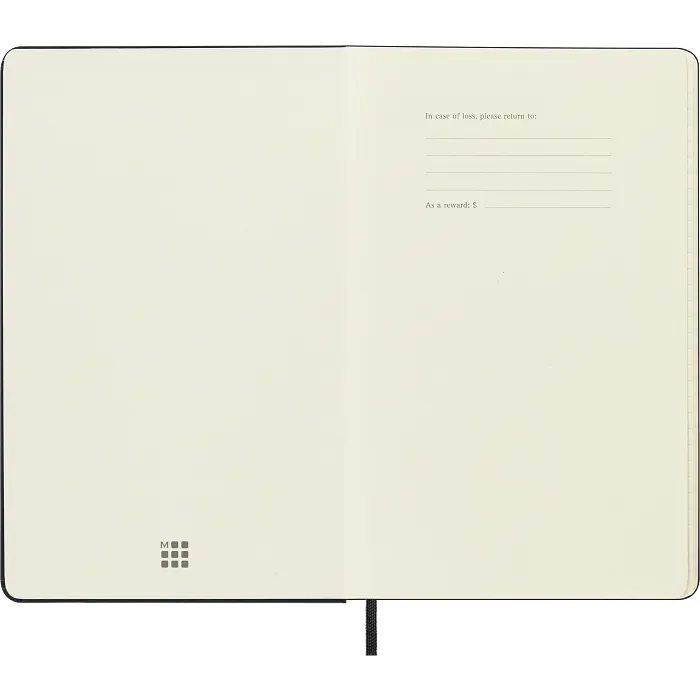 Libreta Profesional Grande Negra Pasta Dura