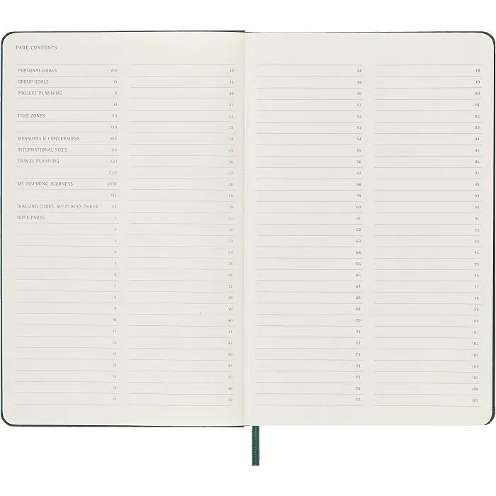 Libreta Profesional Grande Verde Bosque Pasta Dura