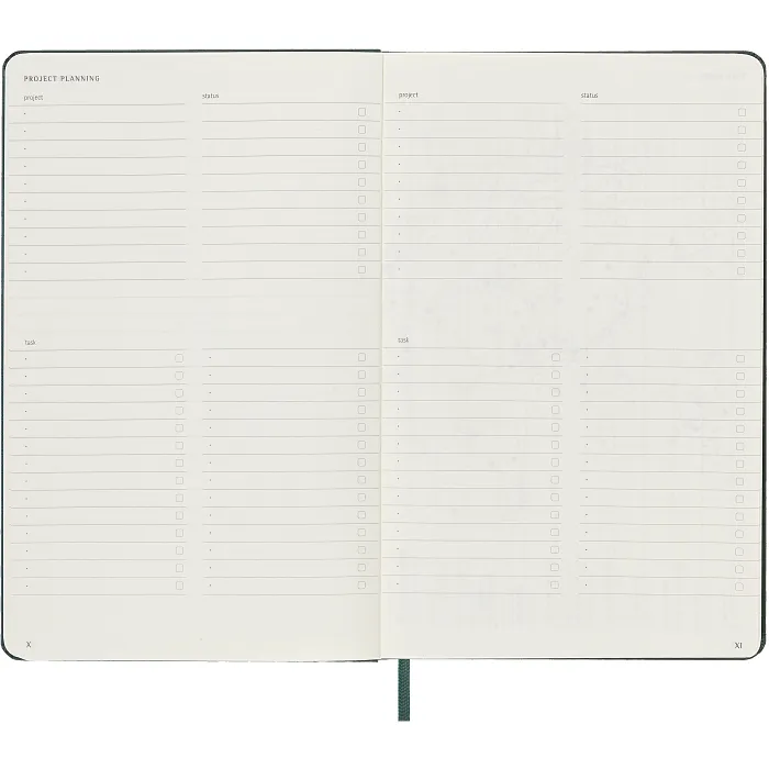 Libreta Profesional Grande Verde Bosque Pasta Dura