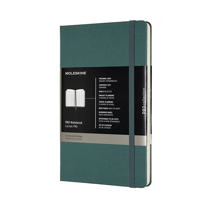 Libreta Profesional Grande Verde Bosque Pasta Dura