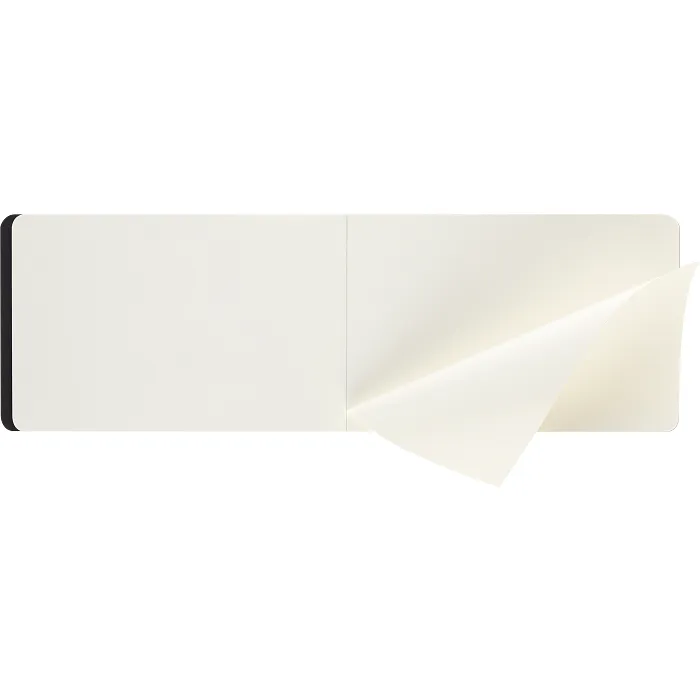 Sketch Pad Bolsillo Negro Hoja Blanca Pasta Suave