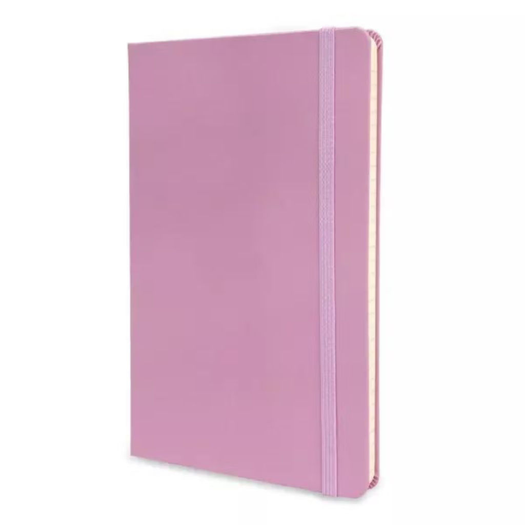 Libreta Clásica Grande Lila Hoja Rayada Pasta Dura