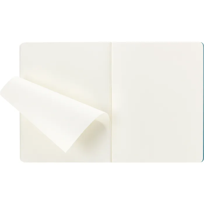 Set De 3 Libretas Extra Grandes Azul Enérgico Hoja Blanca Pasta Suave