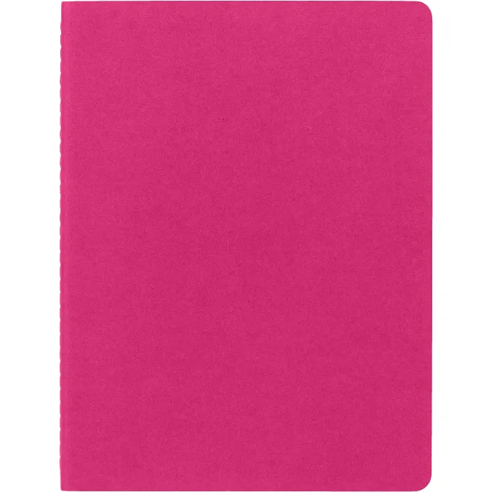 Set De 3 Libretas Extra Grandes Rosas Cinético Hoja Rayada Pasta Suave