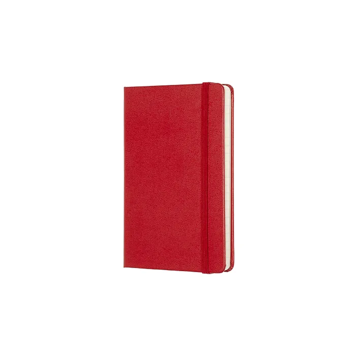 Libreta Clásica De Bolsillo Roja Hoja Rayada Pasta Dura — Interior 1