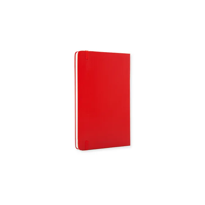 Libreta Clásica Grande Roja Hoja Rayada Pasta Dura — 4a Forros